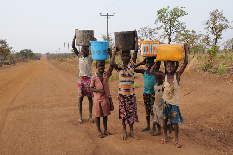 Fetching water and gathering firewood - the chores of rural life.